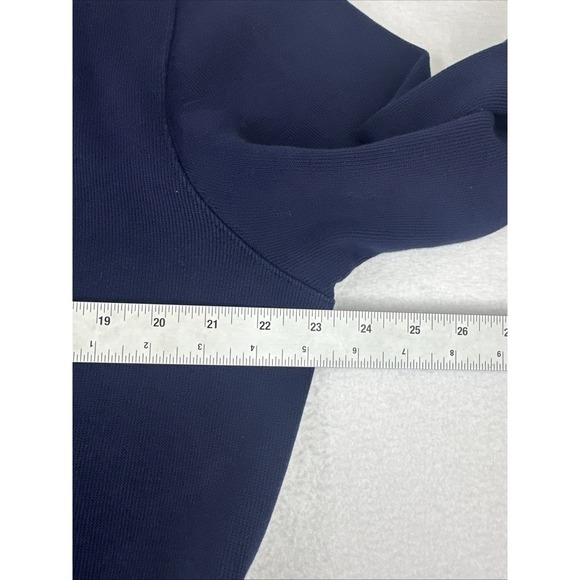 Lacoste 1/4 Zip Sweater Mens XL Blue Long Sleeve Mock Neck Jumper Cotton Casual - Picture 6 of 6
